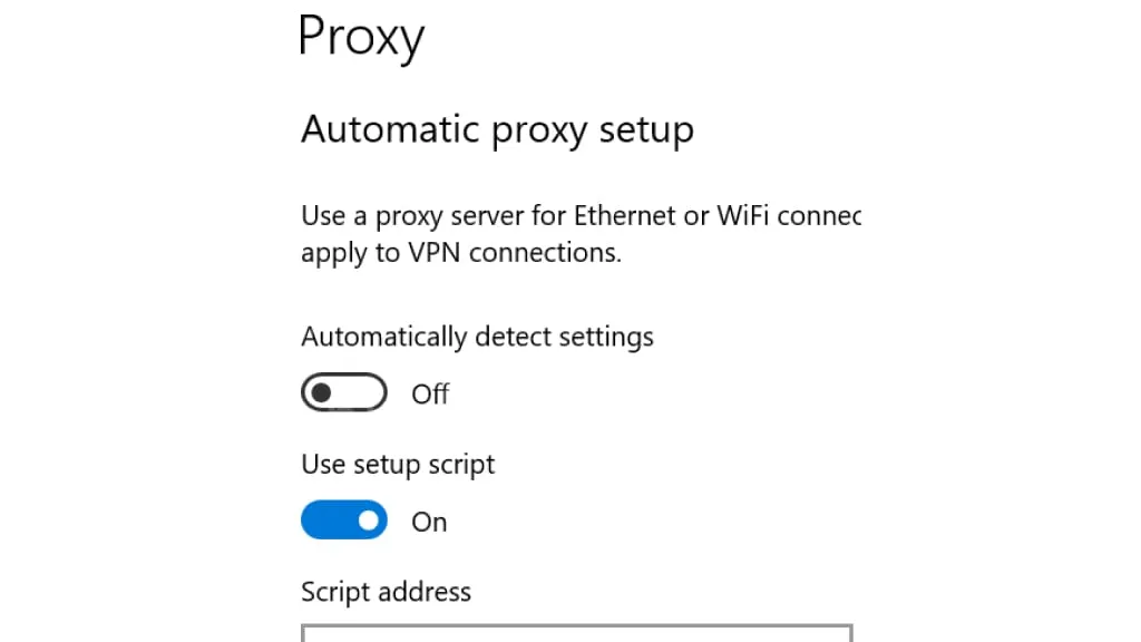 how to find proxy server address